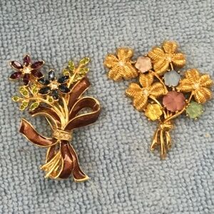Two (2) MONET Broaches